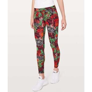 Lululemon Speed Up Tight Full-On Luxtreme 28 in. Zen Garden Multi‎ 4 Run Train